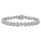 Original AMOUR 1 CT TDW Diamond Tennis Link Bracelet In Sterling Silver