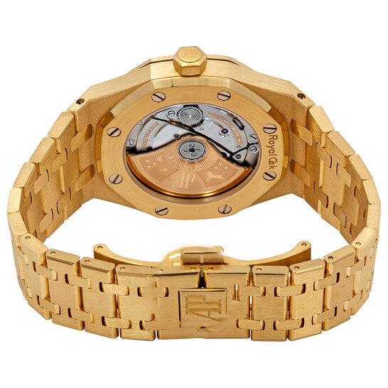 Original Audemars Piguet Royal Oak Blue Dial 18 Carat Yellow Gold Automatic Midsize Watch 15450BA.OO.1256BA.02