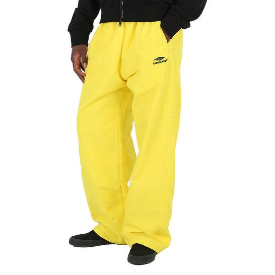 Original Balenciaga Men's Citrus Yellow Logo Tracksuit Bottoms, Size X-Small