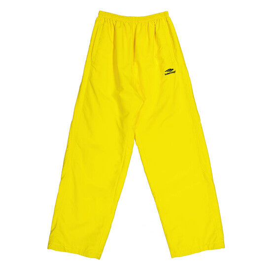 Original Balenciaga Men's Citrus Yellow Logo Tracksuit Bottoms, Size X-Small