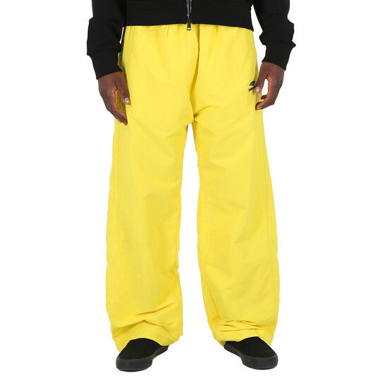 Original Balenciaga Men's Citrus Yellow Logo Tracksuit Bottoms, Size X-Small