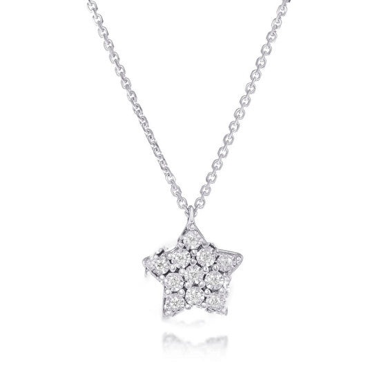 Original Bliss 18K White Gold, Diamond Star Pendant Necklace 20085128