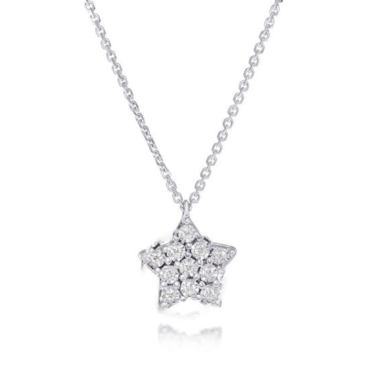 Original Bliss 18K White Gold, Diamond Star Pendant Necklace 20085128