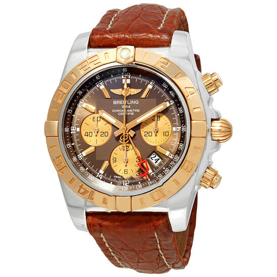 Original Breitling Chronomat 44 GMT Chronograph Automatic Brown Dial Men's Watch CB042012/Q590-739P