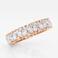 Original Brilliant Diamond 14K Rose Gold 2 1/2 CTTW Marquise Round-Cut LAB GROWN Diamond Alternating Eternity Band (G+SI)