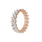 Original Brilliant Diamond 14K Rose Gold 3 CTTW Marquise LAB GROWN Diamond Eternity Band (G+SI)