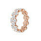 Original Brilliant Diamond 14K Rose Gold 4 CTTW Garland Round-Cut LAB GROWN Diamond Eternity Band (G+SI)