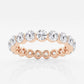 Original Brilliant Diamond 14K Rose Gold2 CTTW Floating Round-Cut LAB GROWN Diamond Eternity Band (G+, SI)