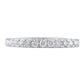 Original Brilliant Diamond 14K White Gold 0.50 CTTW LAB GROWN Diamond Wedding Band (G-H, SI1-SI2)