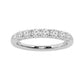 Original Brilliant Diamond 14K White Gold 1/2 CTTW Round-Cut LAB GROWN Diamond Seven Stone Anniversary Band (G+/SI)