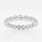 Original Brilliant Diamond 14K White Gold 2 CTTW Floating Round-Cut LAB GROWN Diamond Eternity Band (G+, SI)