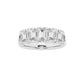 Original Brilliant Diamond 14K White Gold 3 CTTW Emerald-Cut LAB GROWN Diamond Five Stone Anniversary Band (FG, SI1+)