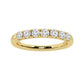 Original Brilliant Diamond 14K Yellow Gold 1/2 CTTW Round-Cut LAB GROWN Diamond Seven Stone Anniversary Band (G+/SI)