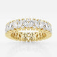 Original Brilliant Diamond 14K Yellow Gold 2 1/2 CTTW Marquise Round-Cut LAB GROWN Diamond Alternating Eternity Band (G+SI)