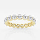 Original Brilliant Diamond 14K Yellow Gold 2 CTTW Floating Round-Cut LAB GROWN Diamond Eternity Band (G+, SI)