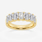 Original Brilliant Diamond 14K Yellow Gold 3 CTTW Emerald-Cut LAB GROWN Diamond Seven Stone Anniversary Band (FG, SI1+)