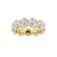 Original Brilliant Diamond 14K Yellow Gold 4 CTTW Garland Round-Cut LAB GROWN Diamond Eternity Band (G+SI)