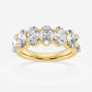 Original Brilliant Diamond 14K Yellow Gold 4 CTTW Oval-Cut LAB GROWN Diamond Seven Stone Anniversary Band (FG, SI1+)