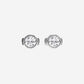 Original Brilliant Diamond 14KT White Gold 1 cttw Round-Cut Lab Grown Diamond Bezel Set Filigree Solitaire Stud Earrings for Women, G+SI