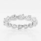 Original Brilliant Diamond 2 CTTW Floating Pear LAB GROWN Diamond Eternity Band 14K White Gold (G+SI)