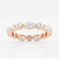 Original Brilliant Diamond 2 cttw Marquise-Cut Lab Grown Diamond Floating Eternity Band in 14KT Rose Gold , G+/VS-SI, G+SI