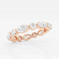 Original Brilliant Diamond 2 cttw Marquise-Cut Lab Grown Diamond Floating Eternity Band in 14KT Rose Gold , G+/VS-SI, G+SI