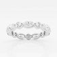 Original Brilliant Diamond 2 cttw Marquise-Cut Lab Grown Diamond Floating Eternity Band in 14KT White Gold , G+/VS-SI, G+SI