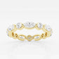 Original Brilliant Diamond 2 cttw Marquise-Cut Lab Grown Diamond Floating Eternity Band in 14KT Yellow Gold , G+/VS-SI, G+SI