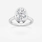 Original Brilliant Diamond 2 cttw Oval-Cut Lab Grown Diamond Bezel Set Solitaire Engagement Ring in Platinum , FG/VS-SI