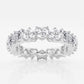 Original Brilliant Diamond 3 5/8 cttw Alternating Heart Lab Grown Diamond Eternity Band in Platinum , G+/VS-SI