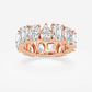 Original Brilliant Diamond 8 1/4 cttw Multi-Shape Lab Grown Diamond Eternity Band in 14KT Rose Gold , G+/VS-SI