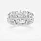 Original Brilliant Diamond 8 1/4 cttw Multi-Shape Lab Grown Diamond Eternity Band in 14KT White Gold , G+/VS-SI