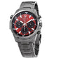 Original Bulova Marine Star Chronograph Quartz Red Dial Men's Watch 98B350