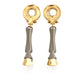 Original Burberry Ladies Gold-plated And Resin Hoof Drop Earrings