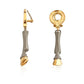 Original Burberry Ladies Gold-plated And Resin Hoof Drop Earrings