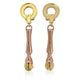 Original Burberry Ladies Hoof Drop Earrings