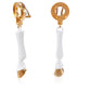 Original Burberry Resin and Gold-plated Hoof Drop Earrings