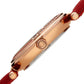 Original Burgi Quartz Crystal White Dial Red Satin Ladies Watch BUR251RD