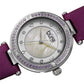 Original Burgi Quartz White Dial Purple Satin Ladies Watch BUR251PU