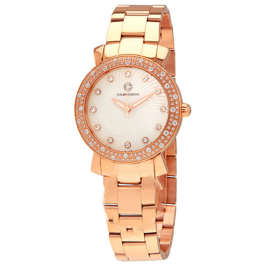 Original Cabochon Carmel Crystal Ladies Watch CABOCHON-16604-RG-22