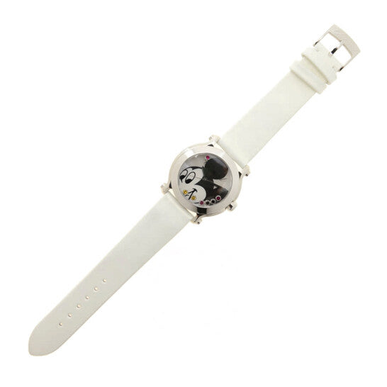 Original Chopard Happy Sport II Mother of Pearl Dial White Satin Ladies Watch 278475-3032