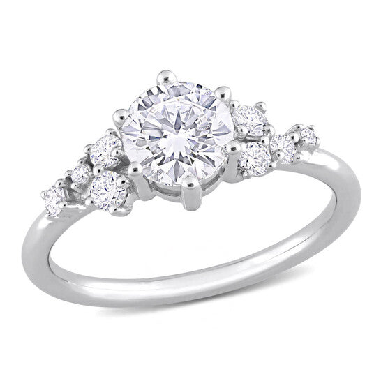 Original Created Forever 1 1/4 CT TW Lab Created Diamond Engagement Ring in 14k White Gold