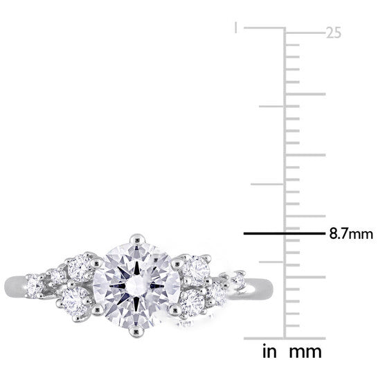 Original Created Forever 1 1/4 CT TW Lab Created Diamond Engagement Ring in 14k White Gold