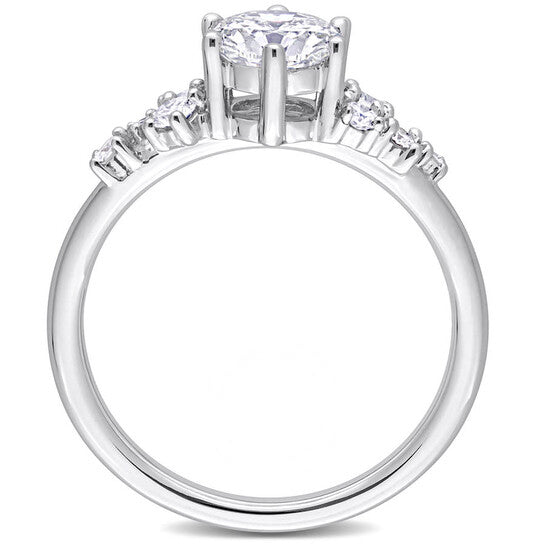 Original Created Forever 1 1/4 CT TW Lab Created Diamond Engagement Ring in 14k White Gold