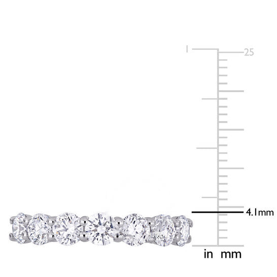 Original Created Forever 1 3/4 CT TW Lab Created Diamond Semi-Eternity Anniversary Band in 14k White Gold