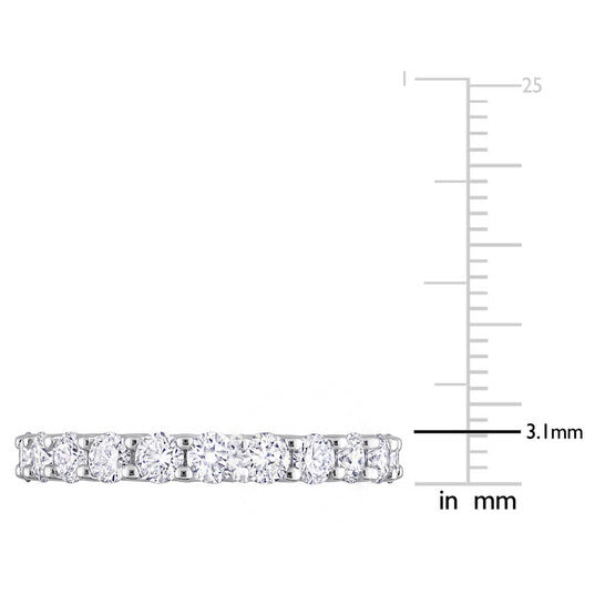 Original Created Forever 2 1/5 CT TGW Lab Created Diamond Eternity Band in 14k White Gold