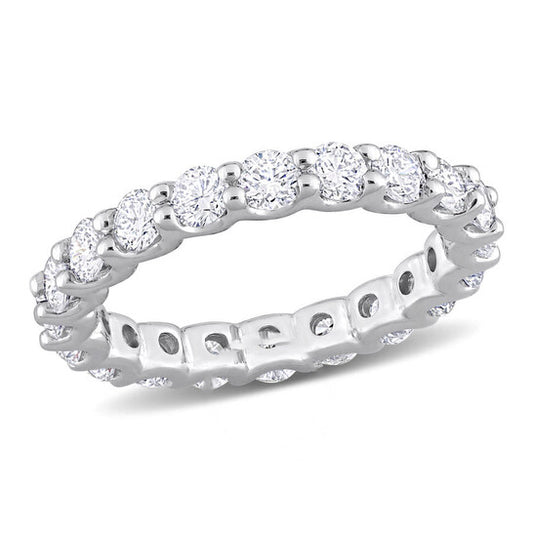 Original Created Forever 2 CT TGW Lab Created Diamond Eternity Band in 14k White Gold