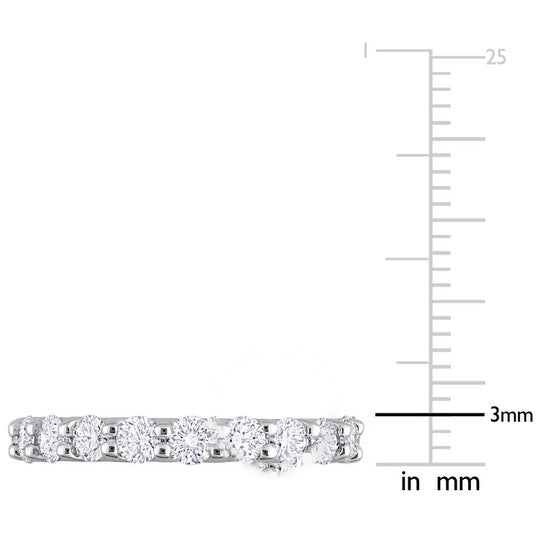 Original Created Forever 2 CT TGW Lab Created Diamond Eternity Band in 14k White Gold