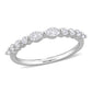 Original Created Forever 5/8 CT TGW Lab Created Diamond Band in Platinum Plated Sterling Silver