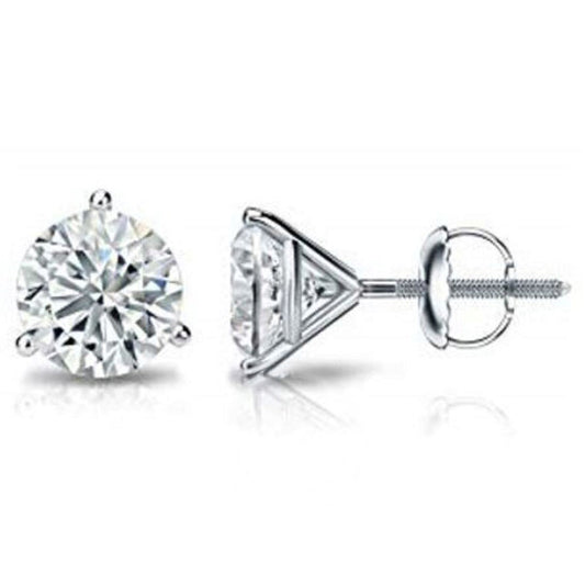 Original Diamond Muse 0.25 cttw 14KT White Gold Prong Set Solitaire Diamond Stud Earrings for Women